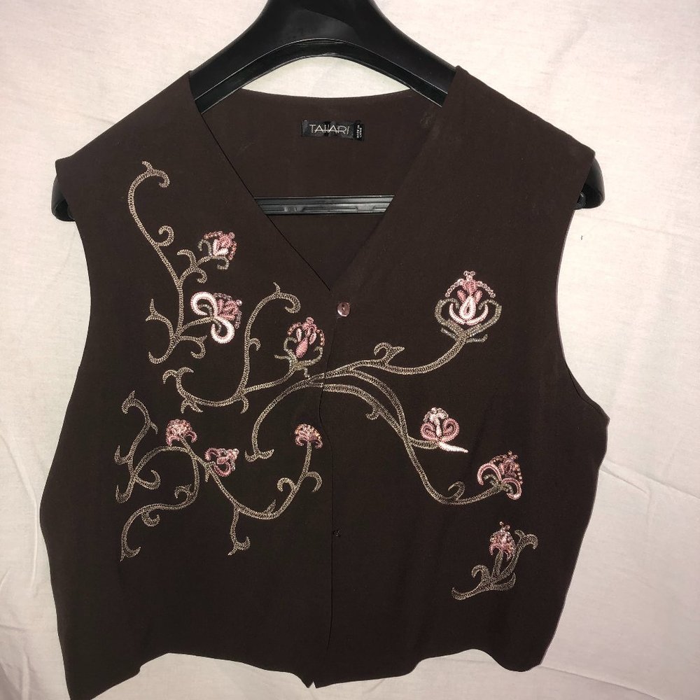 Silk Embroidered Vest